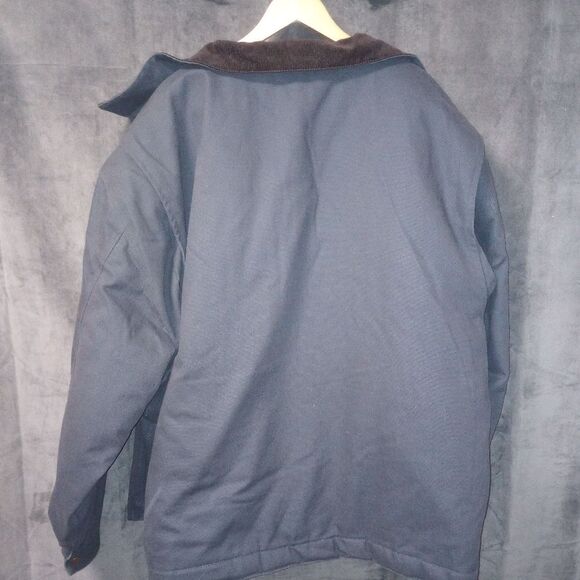 Dunbrooke Navy Blue Mountaineer Chore Jacket Size 4X EUC P2P 33 In Length 31 In - Picture 7 of 9